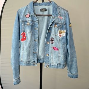 Denim Jacket with Patches